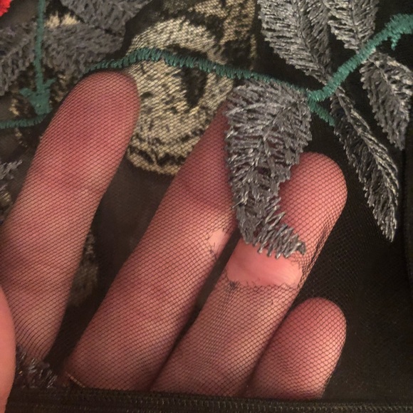 WOW Couture Embroidered Mesh Dress - Picture 3 of 8